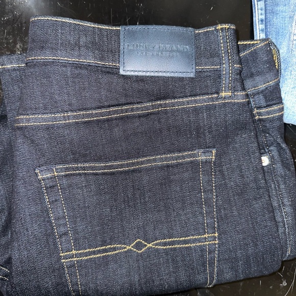 Lucky brand athletic straight jeans 410 36 X 30 dark blue - Picture 7 of 11